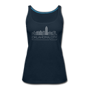 Oklahoma City, Oklahoma Women’s Tank Top - Skyline Women’s Oklahoma City Tank Top - deep navy