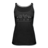 Miami, Florida Women’s Tank Top - Skyline Women’s Miami Tank Top - black