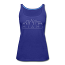 Miami, Florida Women’s Tank Top - Skyline Women’s Miami Tank Top - royal blue