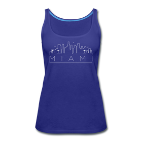 Miami, Florida Women’s Tank Top - Skyline Women’s Miami Tank Top - royal blue