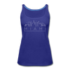 Miami, Florida Women’s Tank Top - Skyline Women’s Miami Tank Top - royal blue