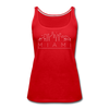 Miami, Florida Women’s Tank Top - Skyline Women’s Miami Tank Top - red