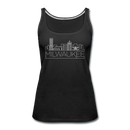 Milwaukee, Wisconsin Women’s Tank Top - Skyline Women’s Milwaukee Tank Top - black