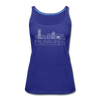 Milwaukee, Wisconsin Women’s Tank Top - Skyline Women’s Milwaukee Tank Top - royal blue