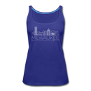 Milwaukee, Wisconsin Women’s Tank Top - Skyline Women’s Milwaukee Tank Top - royal blue