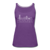 Milwaukee, Wisconsin Women’s Tank Top - Skyline Women’s Milwaukee Tank Top - purple