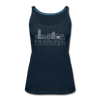 Milwaukee, Wisconsin Women’s Tank Top - Skyline Women’s Milwaukee Tank Top - deep navy