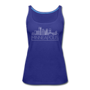Minneapolis, Minnesota Women’s Tank Top - Skyline Women’s Minneapolis Tank Top - royal blue
