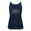 Minneapolis, Minnesota Women’s Tank Top - Skyline Women’s Minneapolis Tank Top - deep navy