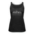 Nashville, Tennessee Women’s Tank Top - Skyline Women’s Nashville Tank Top - black