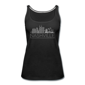 Nashville, Tennessee Women’s Tank Top - Skyline Women’s Nashville Tank Top - black
