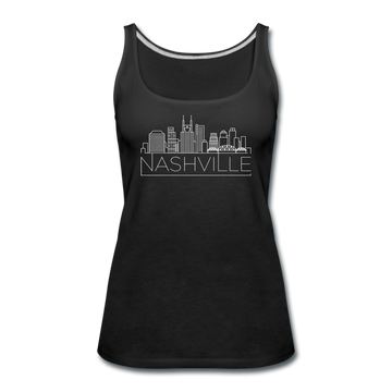 Nashville, Tennessee Women’s Tank Top - Skyline Women’s Nashville Tank Top - black