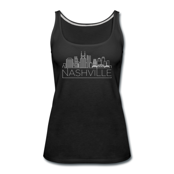 Nashville, Tennessee Women’s Tank Top - Skyline Women’s Nashville Tank Top - black