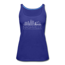 Nashville, Tennessee Women’s Tank Top - Skyline Women’s Nashville Tank Top - royal blue