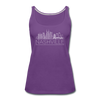 Nashville, Tennessee Women’s Tank Top - Skyline Women’s Nashville Tank Top - purple