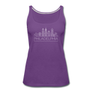 Philadelphia, Pennsylvania Women’s Tank Top - Skyline Women’s Philadelphia Tank Top - purple