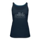 Philadelphia, Pennsylvania Women’s Tank Top - Skyline Women’s Philadelphia Tank Top - deep navy
