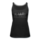 Saint Paul, Minnesota Women’s Tank Top - Skyline Women’s Saint Paul Tank Top - black