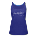 Saint Paul, Minnesota Women’s Tank Top - Skyline Women’s Saint Paul Tank Top - royal blue