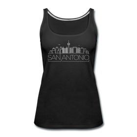 San Antonio, Texas Women’s Tank Top - Skyline Women’s San Antonio Tank Top - black