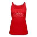 San Antonio, Texas Women’s Tank Top - Skyline Women’s San Antonio Tank Top - red