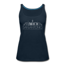 San Antonio, Texas Women’s Tank Top - Skyline Women’s San Antonio Tank Top - deep navy
