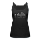 Pittsburgh, Pennsylvania Women’s Tank Top - Skyline Women’s Pittsburgh Tank Top - black
