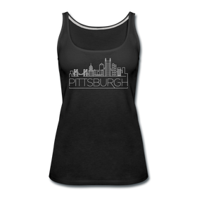 Pittsburgh, Pennsylvania Women’s Tank Top - Skyline Women’s Pittsburgh Tank Top - black