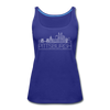 Pittsburgh, Pennsylvania Women’s Tank Top - Skyline Women’s Pittsburgh Tank Top - royal blue