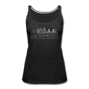 Sacramento, California Women’s Tank Top - Skyline Women’s Sacramento Tank Top - black