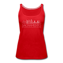 Sacramento, California Women’s Tank Top - Skyline Women’s Sacramento Tank Top - red