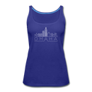 Omaha, Nebraska Women’s Tank Top - Skyline Women’s Omaha Tank Top - royal blue