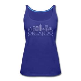 Orlando, Florida Women’s Tank Top - Skyline Women’s Orlando Tank Top - royal blue