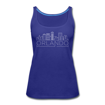 Orlando, Florida Women’s Tank Top - Skyline Women’s Orlando Tank Top - royal blue