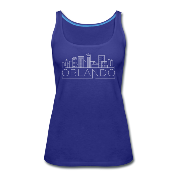 Orlando, Florida Women’s Tank Top - Skyline Women’s Orlando Tank Top - royal blue