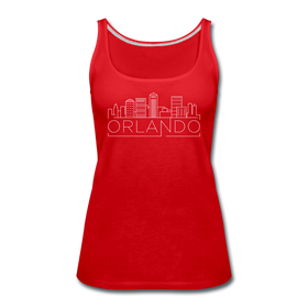 Orlando, Florida Women’s Tank Top - Skyline Women’s Orlando Tank Top - red