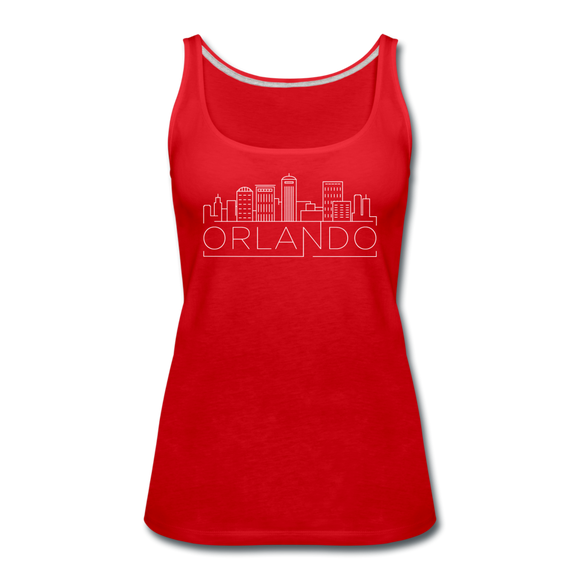 Orlando, Florida Women’s Tank Top - Skyline Women’s Orlando Tank Top - red