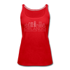 Orlando, Florida Women’s Tank Top - Skyline Women’s Orlando Tank Top - red