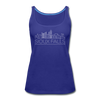 Sioux Falls, South Dakota Women’s Tank Top - Skyline Women’s Sioux Falls Tank Top - royal blue
