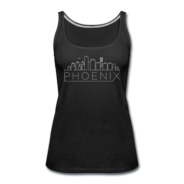 Phoenix, Arizona Women’s Tank Top - Skyline Women’s Phoenix Tank Top - black