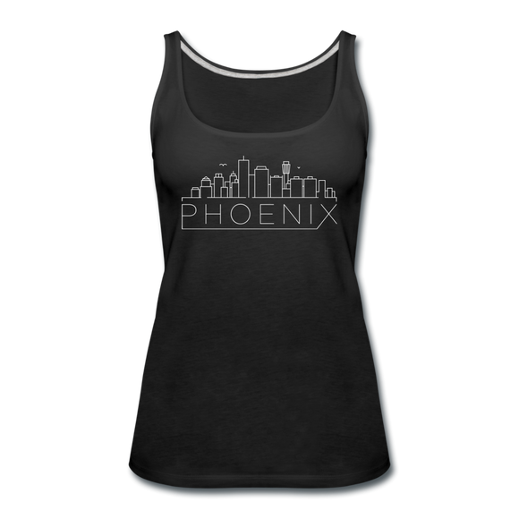 Phoenix, Arizona Women’s Tank Top - Skyline Women’s Phoenix Tank Top - black