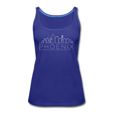 Phoenix, Arizona Women’s Tank Top - Skyline Women’s Phoenix Tank Top - royal blue