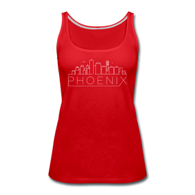 Phoenix, Arizona Women’s Tank Top - Skyline Women’s Phoenix Tank Top - red