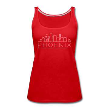 Phoenix, Arizona Women’s Tank Top - Skyline Women’s Phoenix Tank Top - red