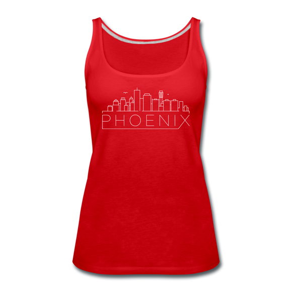 Phoenix, Arizona Women’s Tank Top - Skyline Women’s Phoenix Tank Top - red