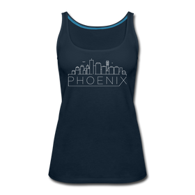 Phoenix, Arizona Women’s Tank Top - Skyline Women’s Phoenix Tank Top - deep navy