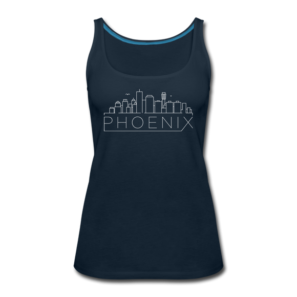 Phoenix, Arizona Women’s Tank Top - Skyline Women’s Phoenix Tank Top - deep navy