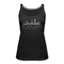 Portland, Oregon Women’s Tank Top - Skyline Women’s Portland Tank Top - black