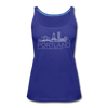 Portland, Oregon Women’s Tank Top - Skyline Women’s Portland Tank Top - royal blue