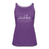 Portland, Oregon Women’s Tank Top - Skyline Women’s Portland Tank Top - purple